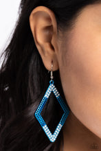 Load image into Gallery viewer, Eloquently Edgy - Blue earrings
