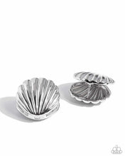 Load image into Gallery viewer, Seashell Surprise - Silver earrings
