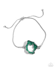Load image into Gallery viewer, Geode Greeting - Green bracelet
