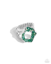 Load image into Gallery viewer, Geode Grace - Green ring
