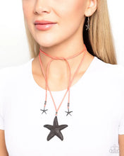 Load image into Gallery viewer, Starfish Sentiment - Orange Necklaces
