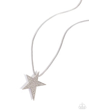 Load image into Gallery viewer, Patriotic Performer - White necklace
