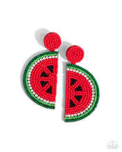 Load image into Gallery viewer, Watermelon Welcome - Red earrings
