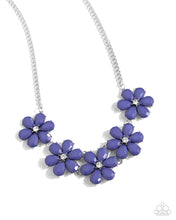 Load image into Gallery viewer, Floral Fun - Blue necklace
