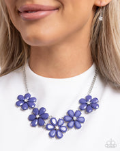 Load image into Gallery viewer, Floral Fun - Blue necklace
