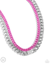 Load image into Gallery viewer, Exaggerated Effort - Pink necklace
