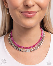 Load image into Gallery viewer, Exaggerated Effort - Pink necklace
