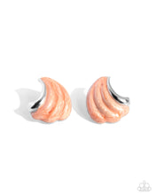 Load image into Gallery viewer, Whimsical Waves - Orange earrings
