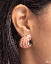 Load image into Gallery viewer, Whimsical Waves - Orange earrings
