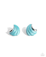 Load image into Gallery viewer, Whimsical Waves - Blue earrings
