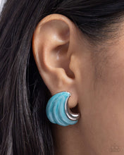 Load image into Gallery viewer, Whimsical Waves - Blue earrings
