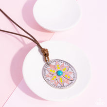 Load image into Gallery viewer, Mandala Marvel - Yellow necklace
