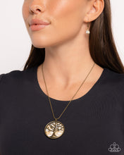 Load image into Gallery viewer, Tree Talisman - Brass necklace
