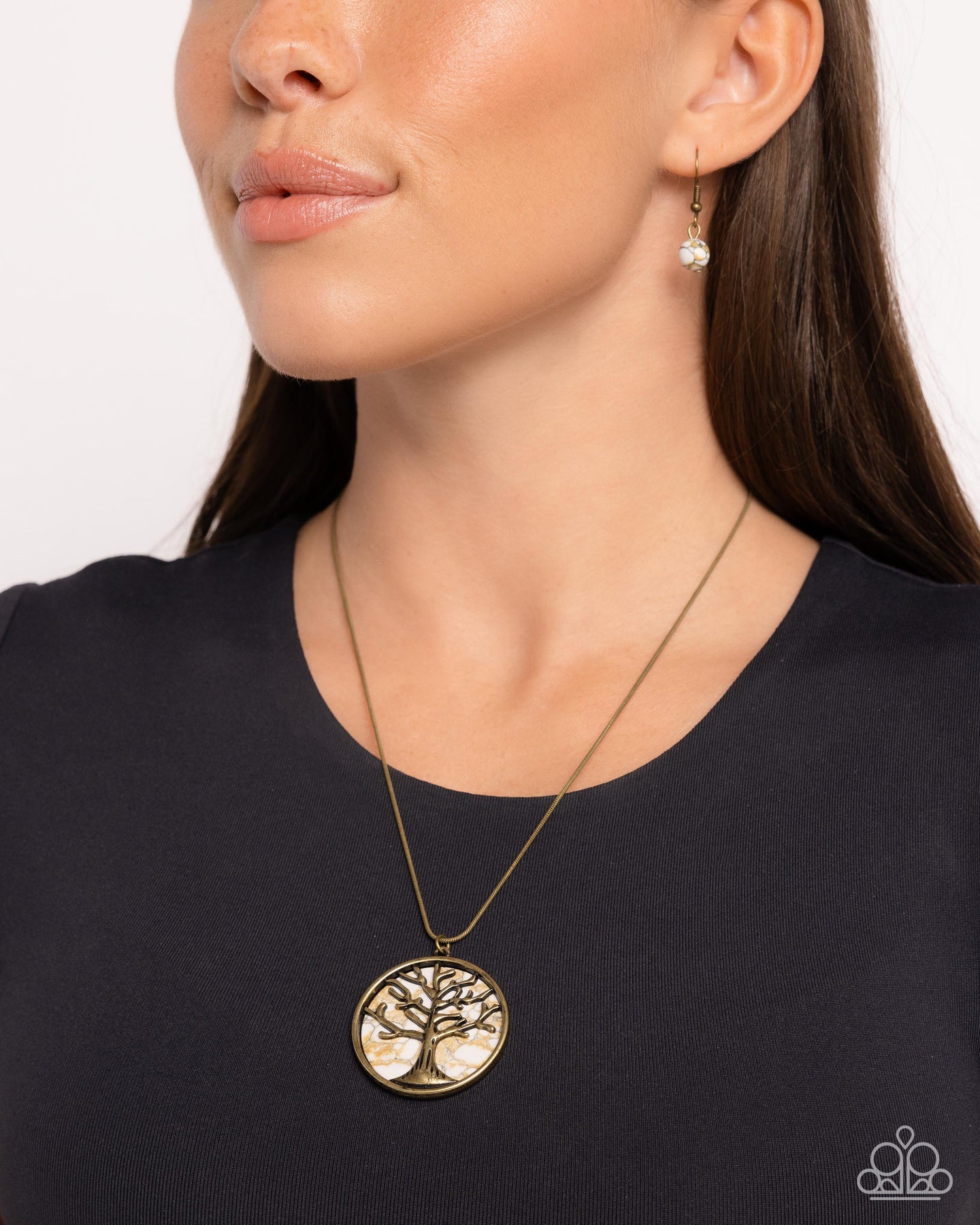 Tree Talisman - Brass necklace