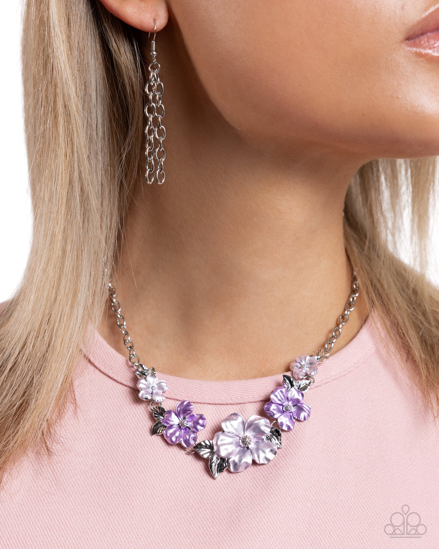 Bouquet Brilliance - Purple necklace