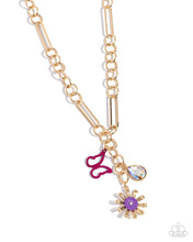 Load image into Gallery viewer, Aerial Adventure - Purple necklace
