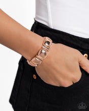 Load image into Gallery viewer, Textured Tranquility - Rose Gold bracelet
