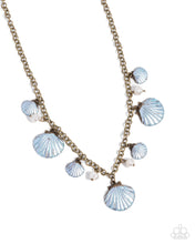 Load image into Gallery viewer, Seashell Sophistication - Brass necklace
