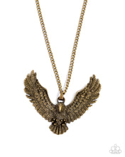 Load image into Gallery viewer, Edgy Eagle - Brass necklace
