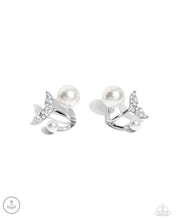 Load image into Gallery viewer, Modular Mermaid - White earrings
