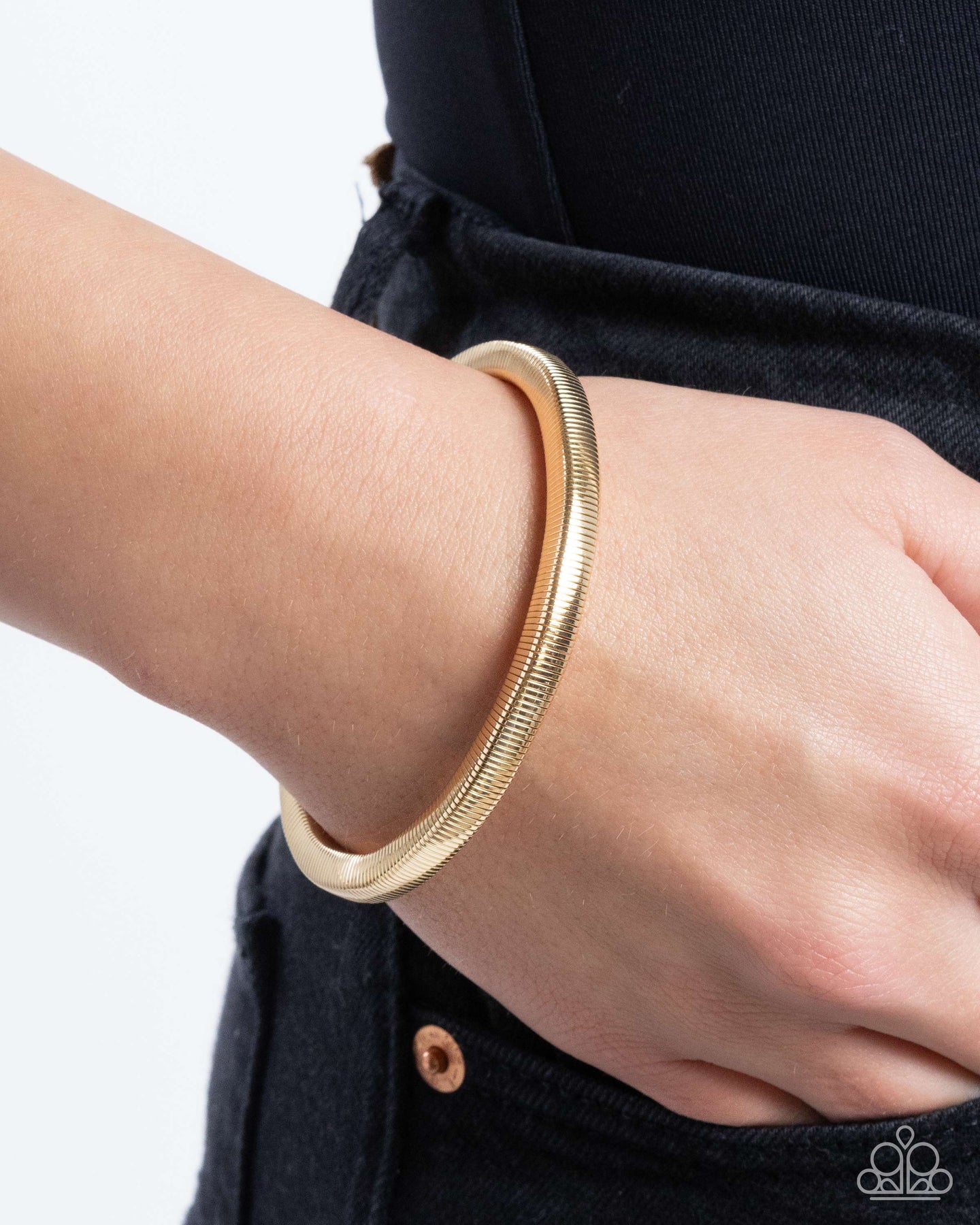 Stubborn Simplicity - Gold bracelet