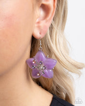 Load image into Gallery viewer, Summer Sprigs - Purple earrings
