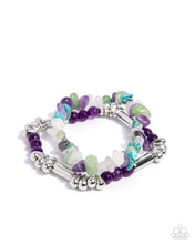 Load image into Gallery viewer, Stony Sequence - Purple bracelet
