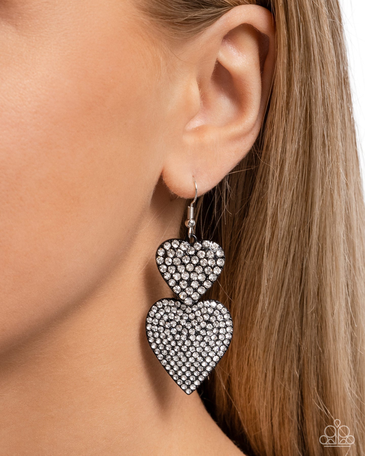 Never Enough Sparkle - Black earrings