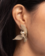 Load image into Gallery viewer, Bird of PLAY - Gold earrings
