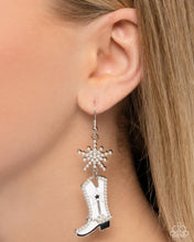 Load image into Gallery viewer, Compelling Cowboy - White earrings
