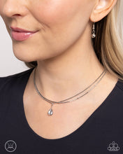 Load image into Gallery viewer, Teeming Teardrop - Silver necklace
