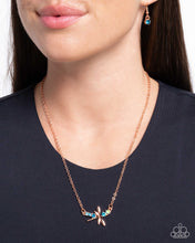 Load image into Gallery viewer, Dragonfly Deed - Copper necklace
