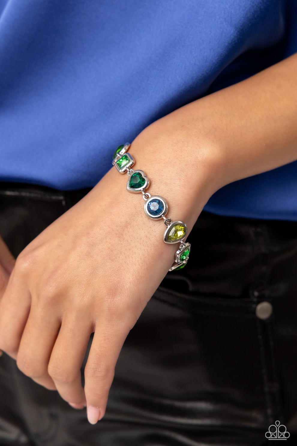 Actively Abstract - green bracelet