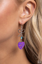 Load image into Gallery viewer, BOW Away Zone - purple -earrings Paparazzi Accessories

