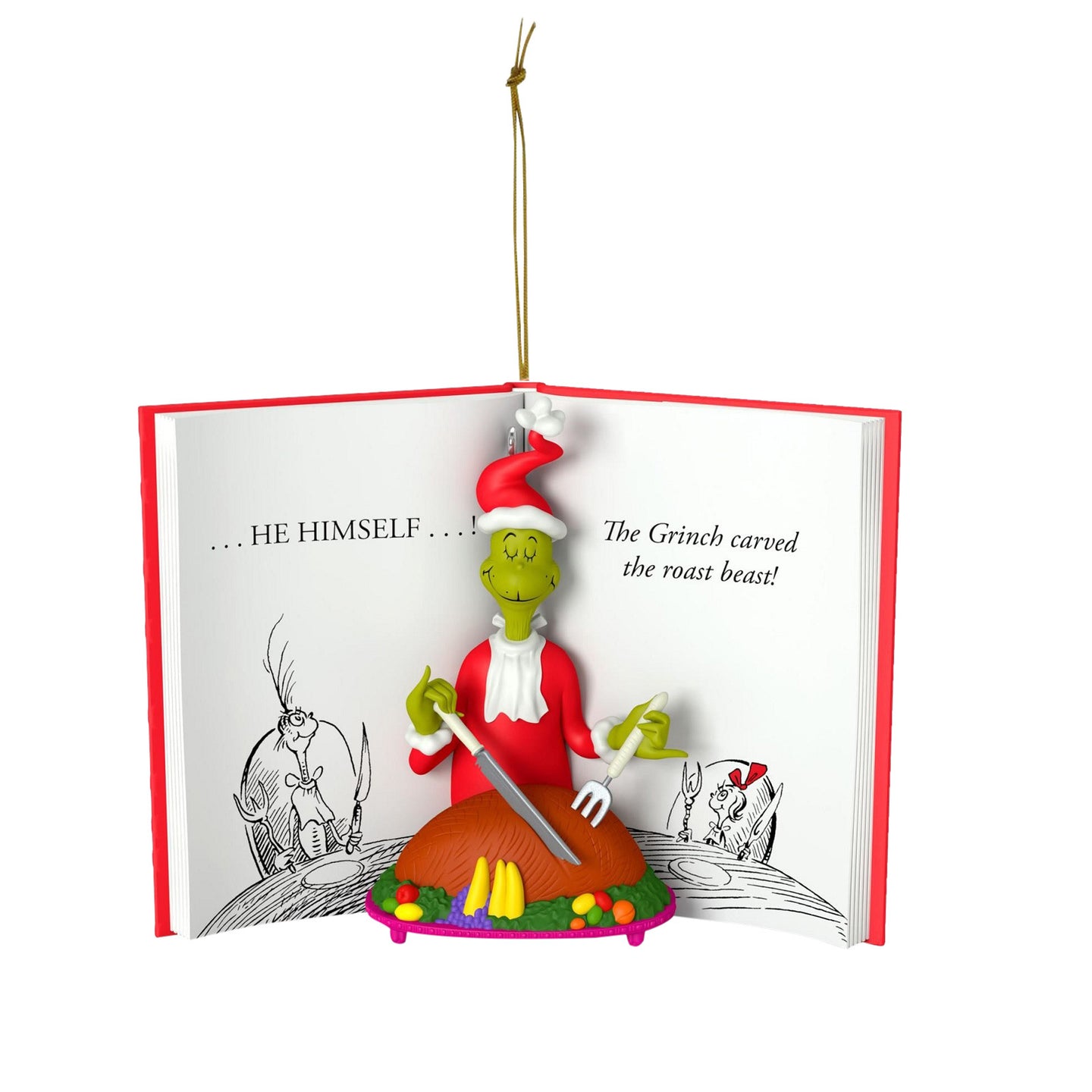 Grinch Storybook with Roast Beast Boutique Ornament