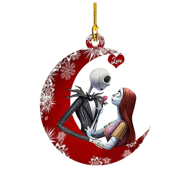 Jack and Sally Moon Boutique Ornament