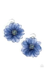 Load image into Gallery viewer, Cosmopolitan Chiffon - blue - Paparazzi earrings
