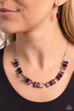 Load image into Gallery viewer, Elite Emeralds - red - necklace

