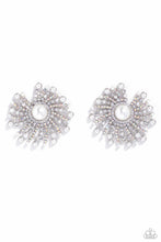 Load image into Gallery viewer, Fancy Fireworks - white - earrings
