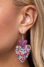 Load image into Gallery viewer, Flirting Flourish - pink - earrings
