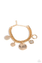 Load image into Gallery viewer, GLITTER and Grace - gold - Paparazzi bracelet

