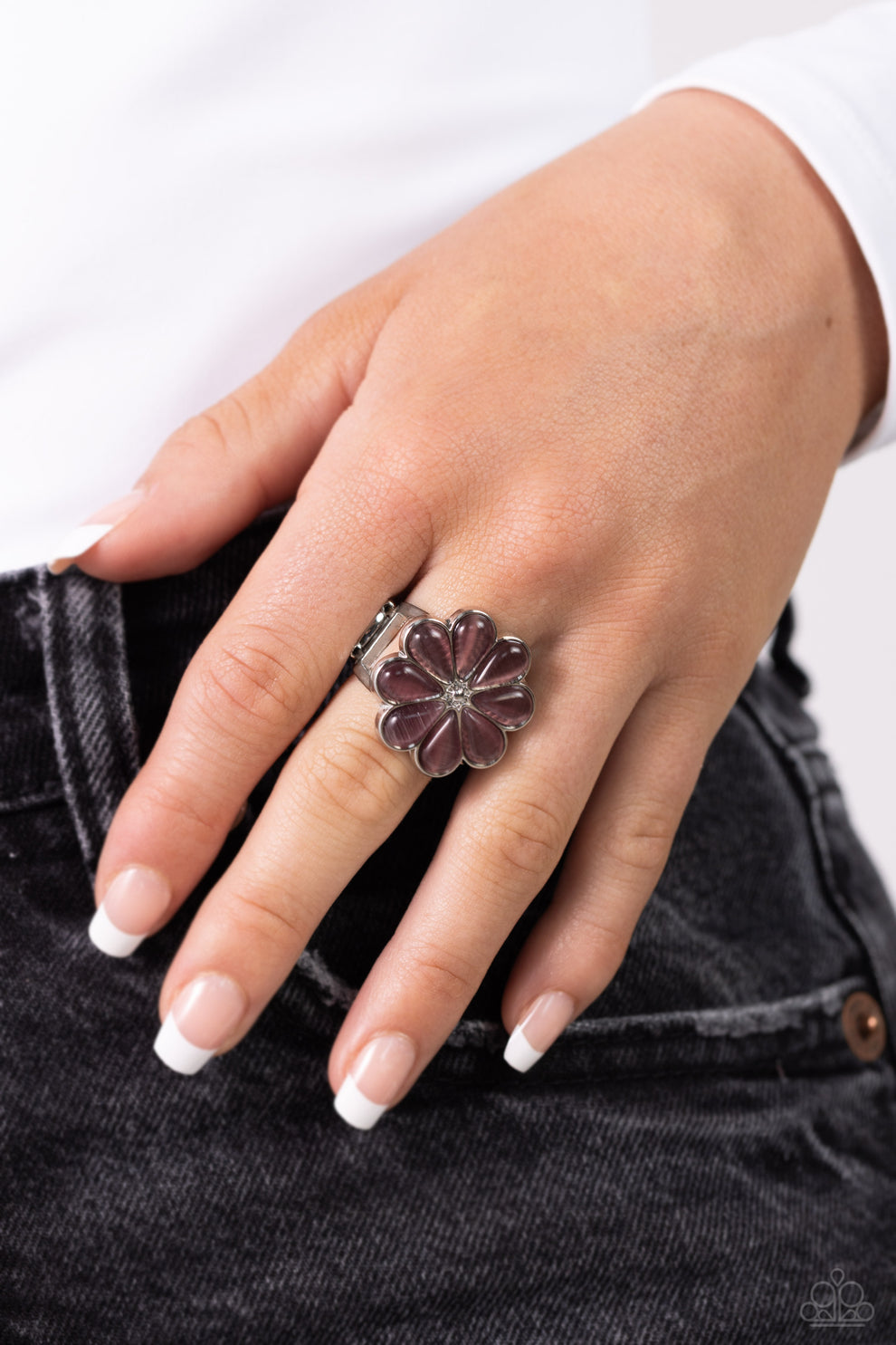 Gemstone Garden - purple -  ring