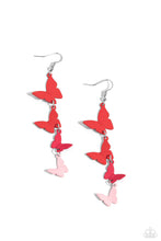 Load image into Gallery viewer, Haphazard Headliner - red -  earrings
