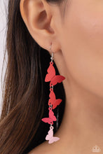 Load image into Gallery viewer, Haphazard Headliner - red -  earrings
