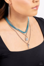 Load image into Gallery viewer, Locked Labor - blue  Necklaces
