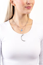Load image into Gallery viewer, Lunar Landslide - blue - necklace
