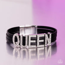 Load image into Gallery viewer, Queen of My Life - black - Paparazzi bracelet November Life of the party
