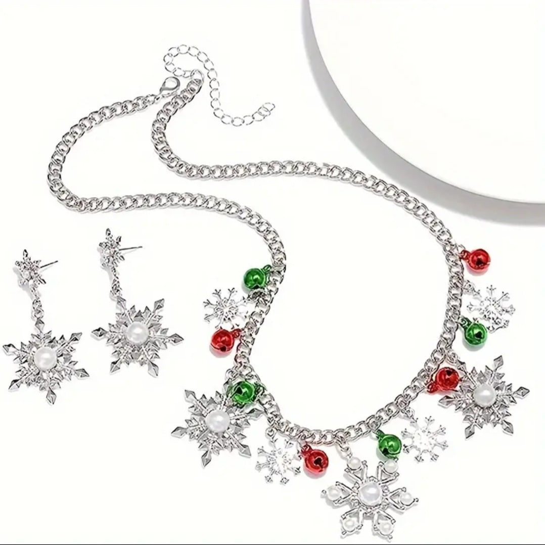 Multi White Bling Snowflake Set Boutique NL