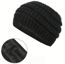 Load image into Gallery viewer, Winter Knit Headband Boutique Hat
