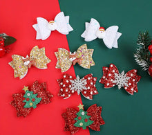 Load image into Gallery viewer, Dual Glitter Clip Christmas Boutique HA
